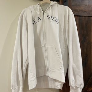seaside zip-up hooded jacket